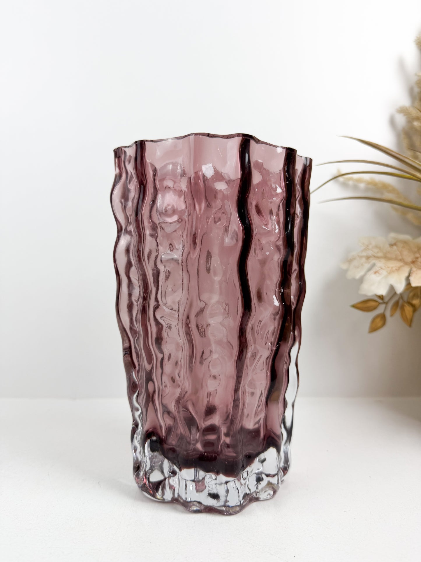 vase en verre violet de haute gamme