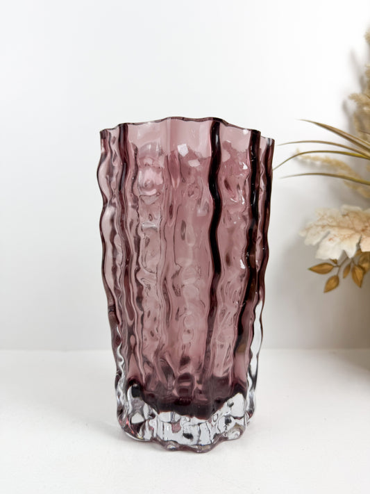 vase en verre violet de haute gamme