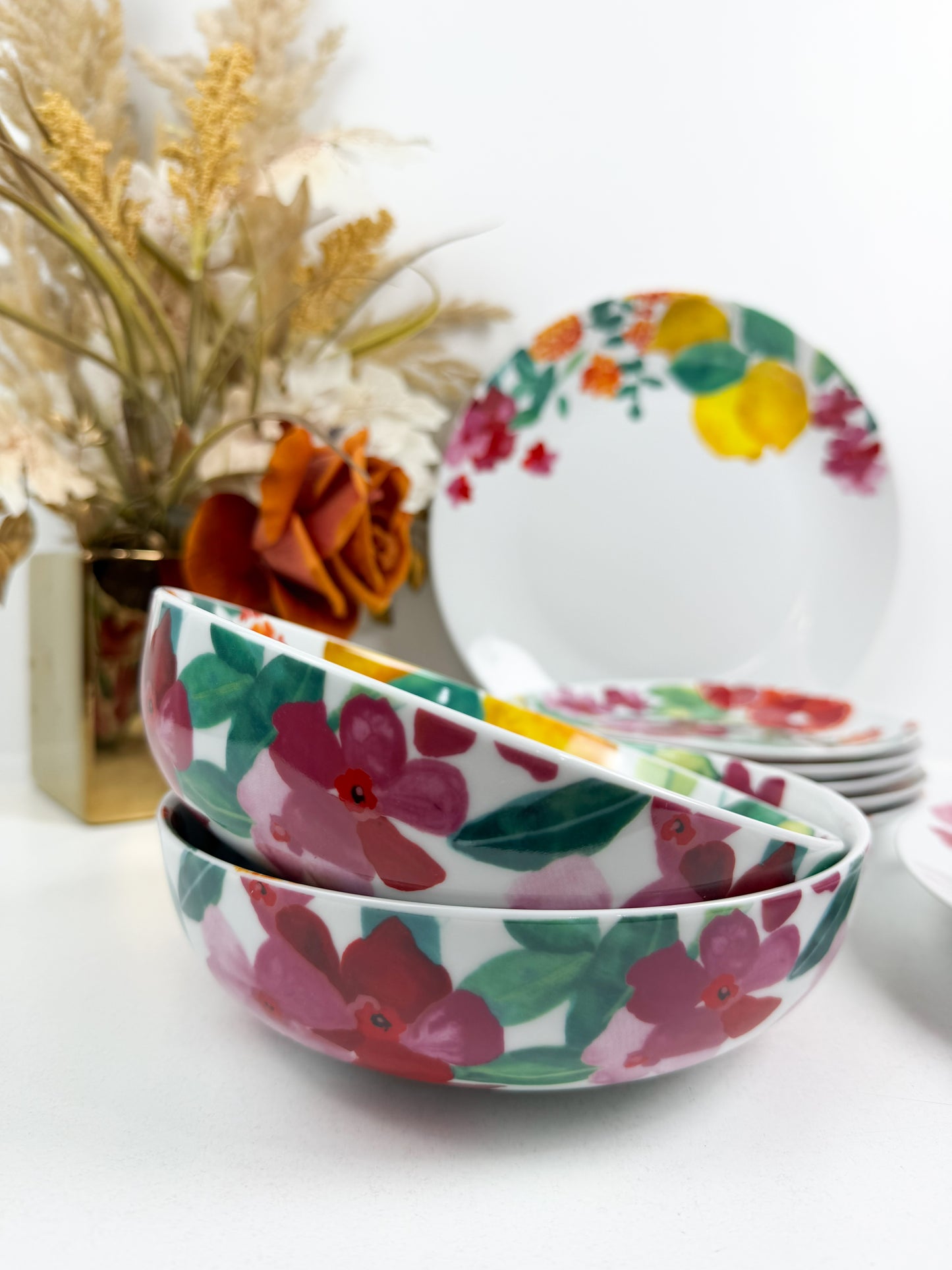 Service de table en porcelaine 18 pièces de haute qualité