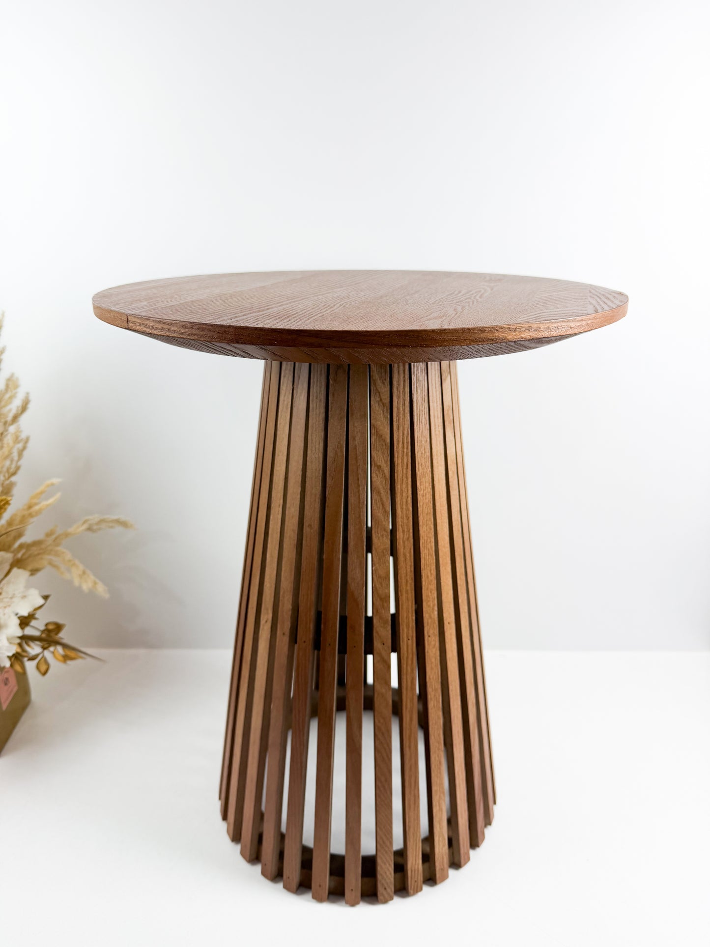 Table d'appoint ronde en bois