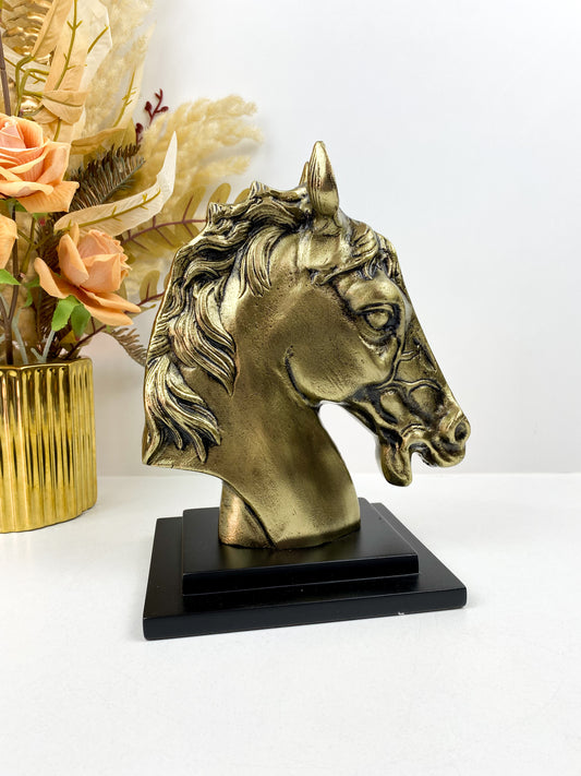 Décor-Sculpture de tête de cheval