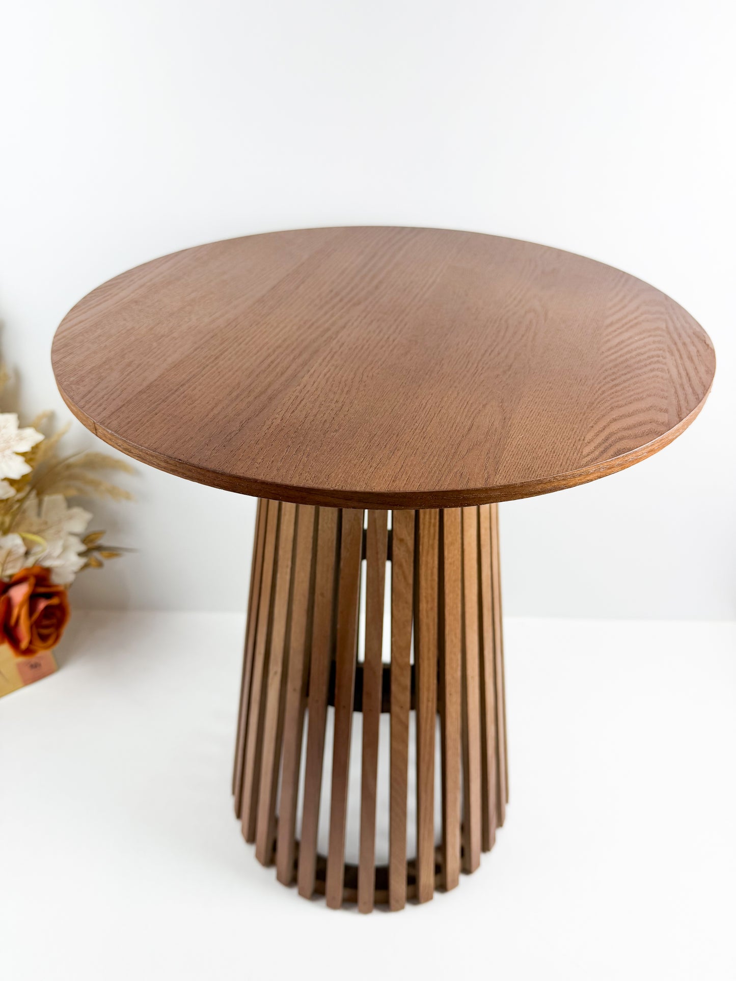 Table d'appoint ronde en bois