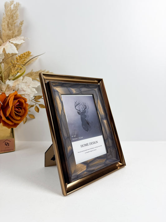 Cadre photo créatif en bois, ornements de salon