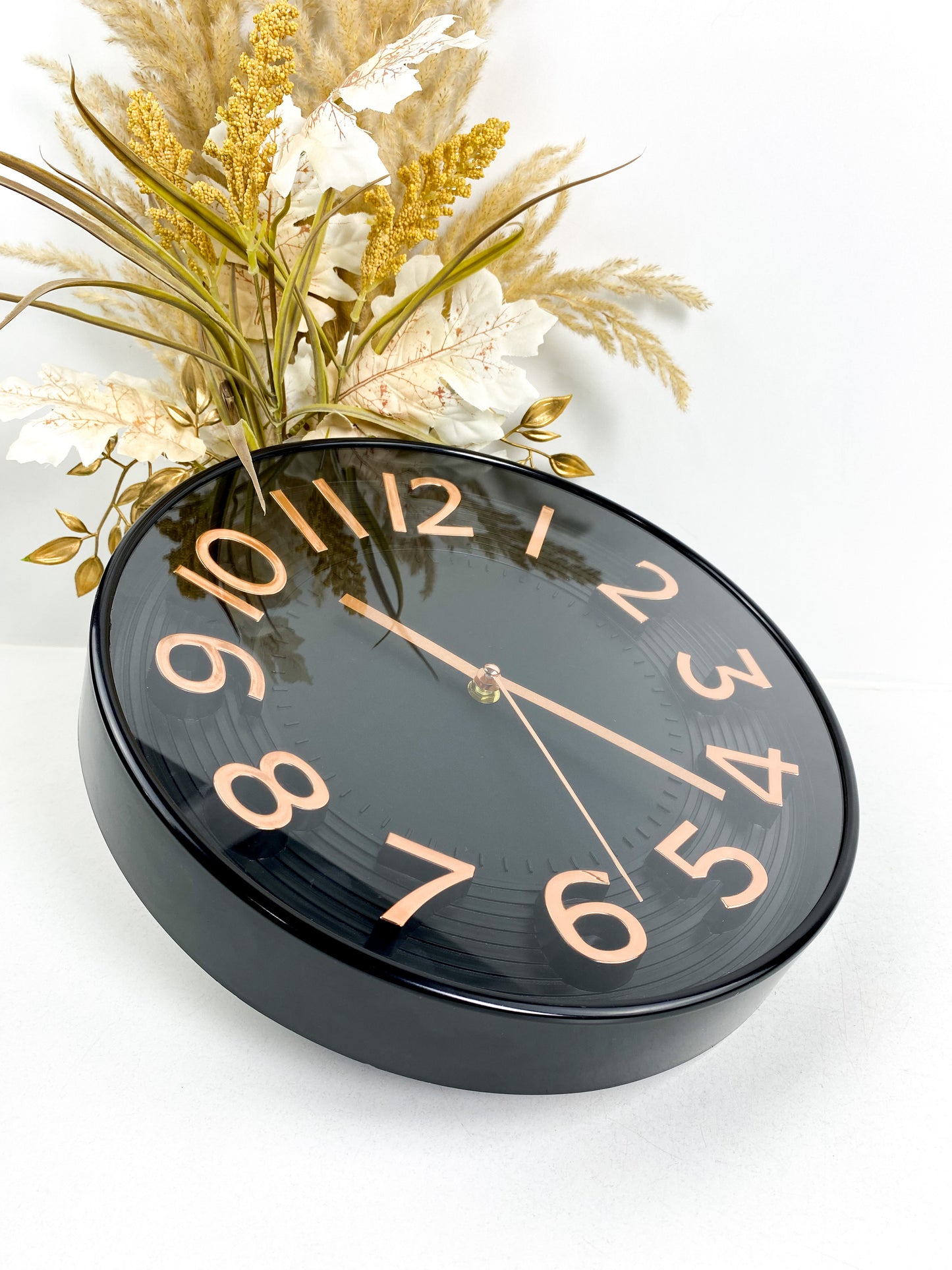 Horloge murale- noir, bronze