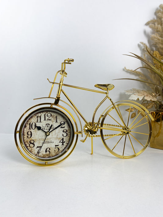 Horloge de Vélo Dorée