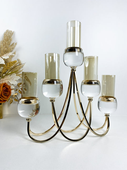 Bougeoirs–chandelier à 5 bougeoirs