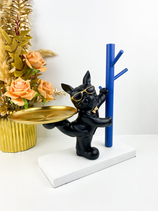 Décor —Déco statue de Bouledogue en Résine Artisanale