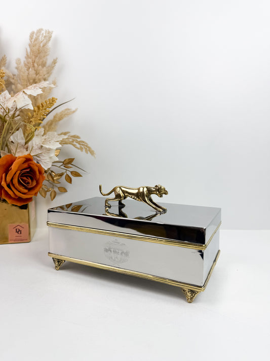 Boîte décorative élégant en métal