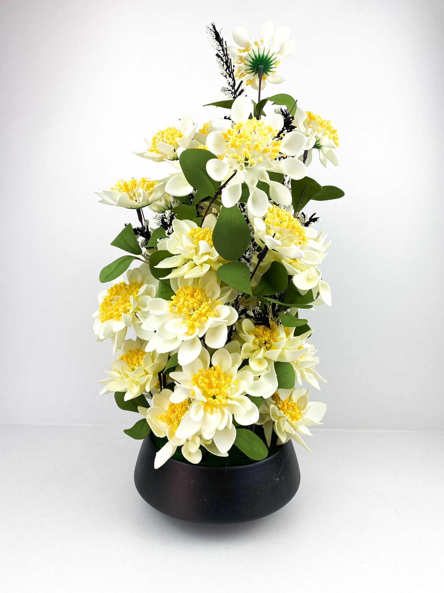 Fleurs artificielles jaune