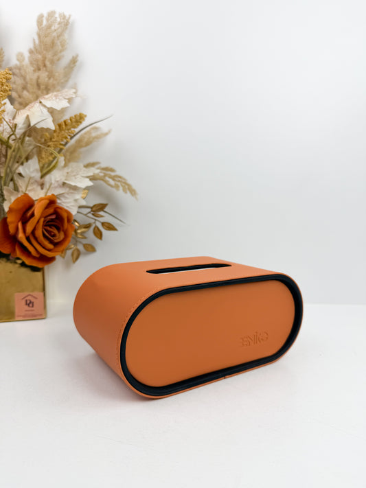 Boîte à mouchoirs maison salon sensation haut de gamme orange