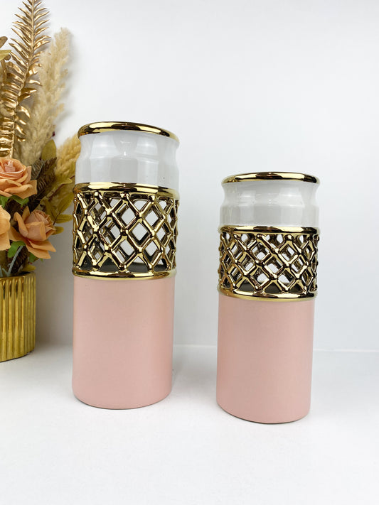 Duo vases en céramique moderne