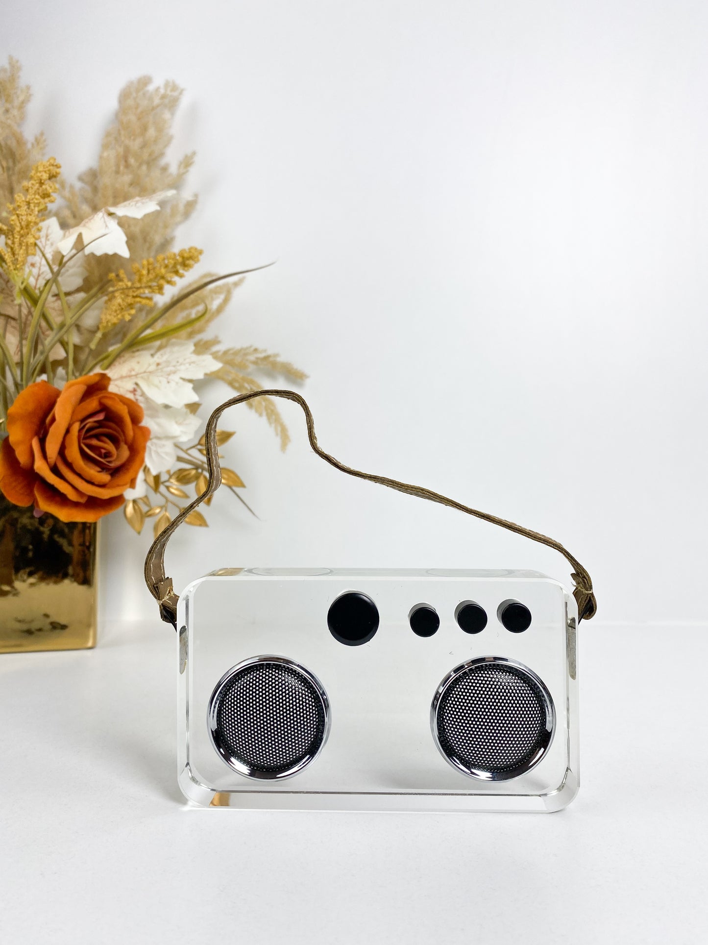 Ornement de sculpture d'enregistreur en cristal moderne créatif, mode géométrique