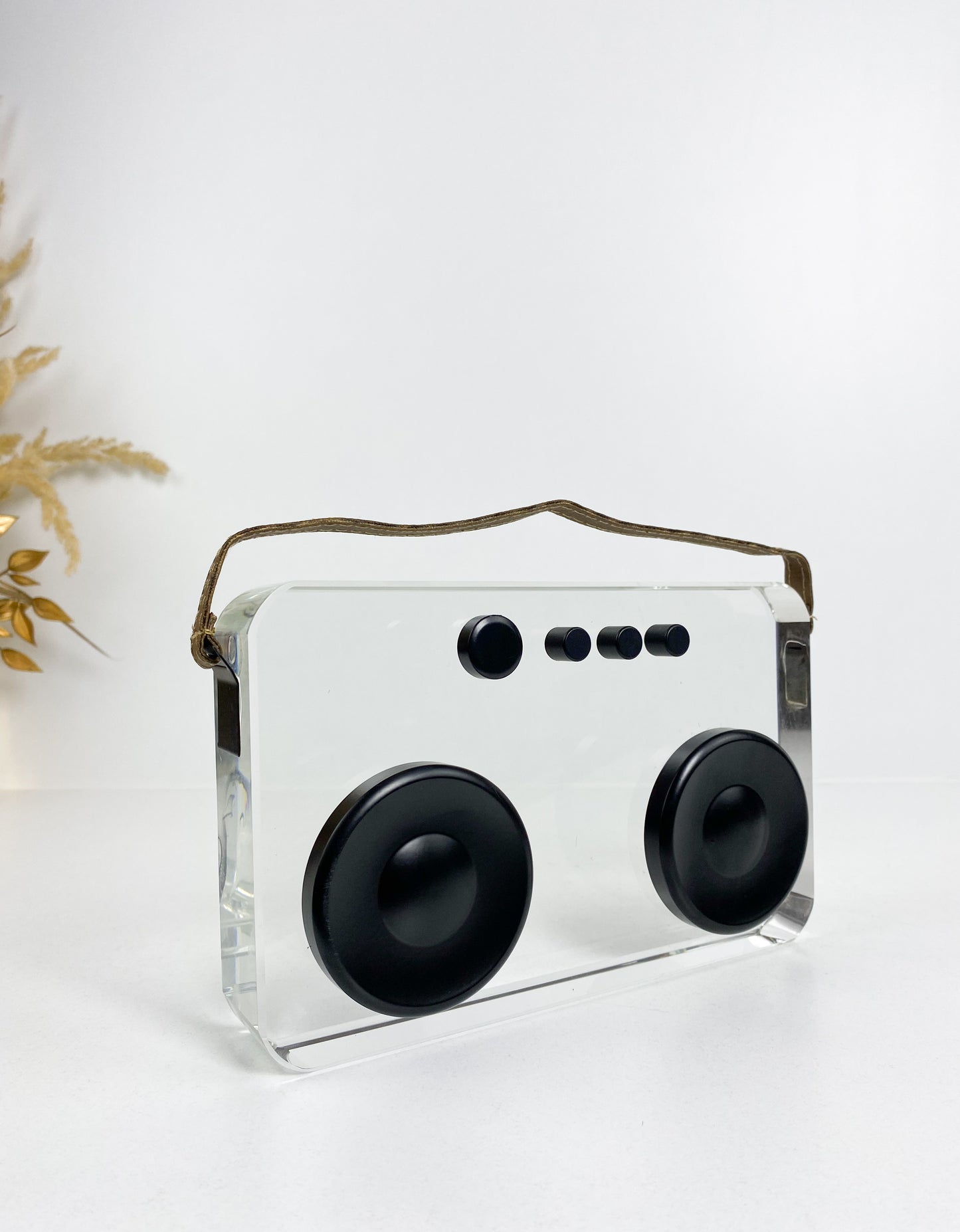 Ornement de sculpture d'enregistreur en cristal moderne créatif, mode géométrique