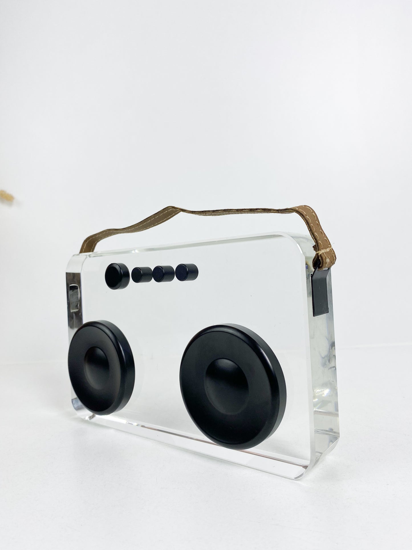 Ornement de sculpture d'enregistreur en cristal moderne créatif, mode géométrique