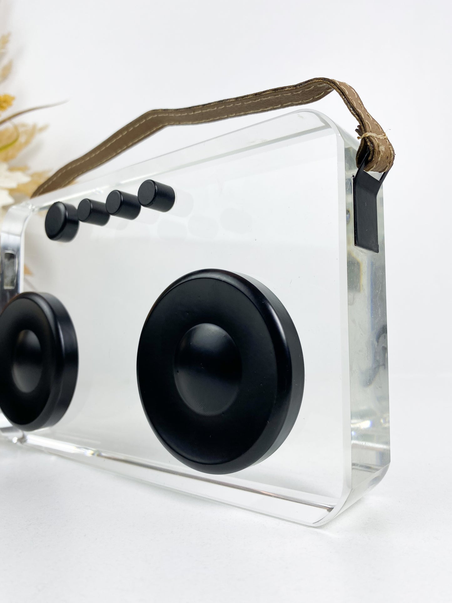 Ornement de sculpture d'enregistreur en cristal moderne créatif, mode géométrique