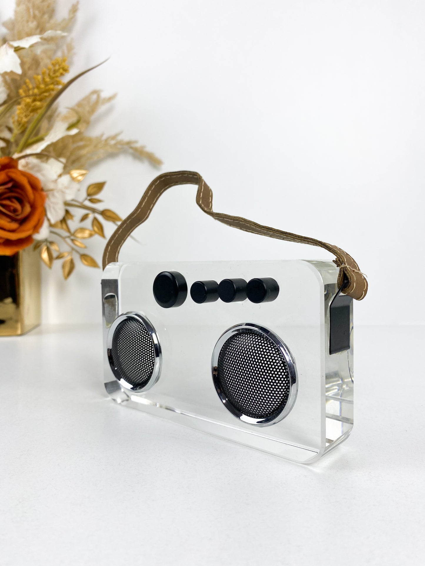 Ornement de sculpture d'enregistreur en cristal moderne créatif, mode géométrique