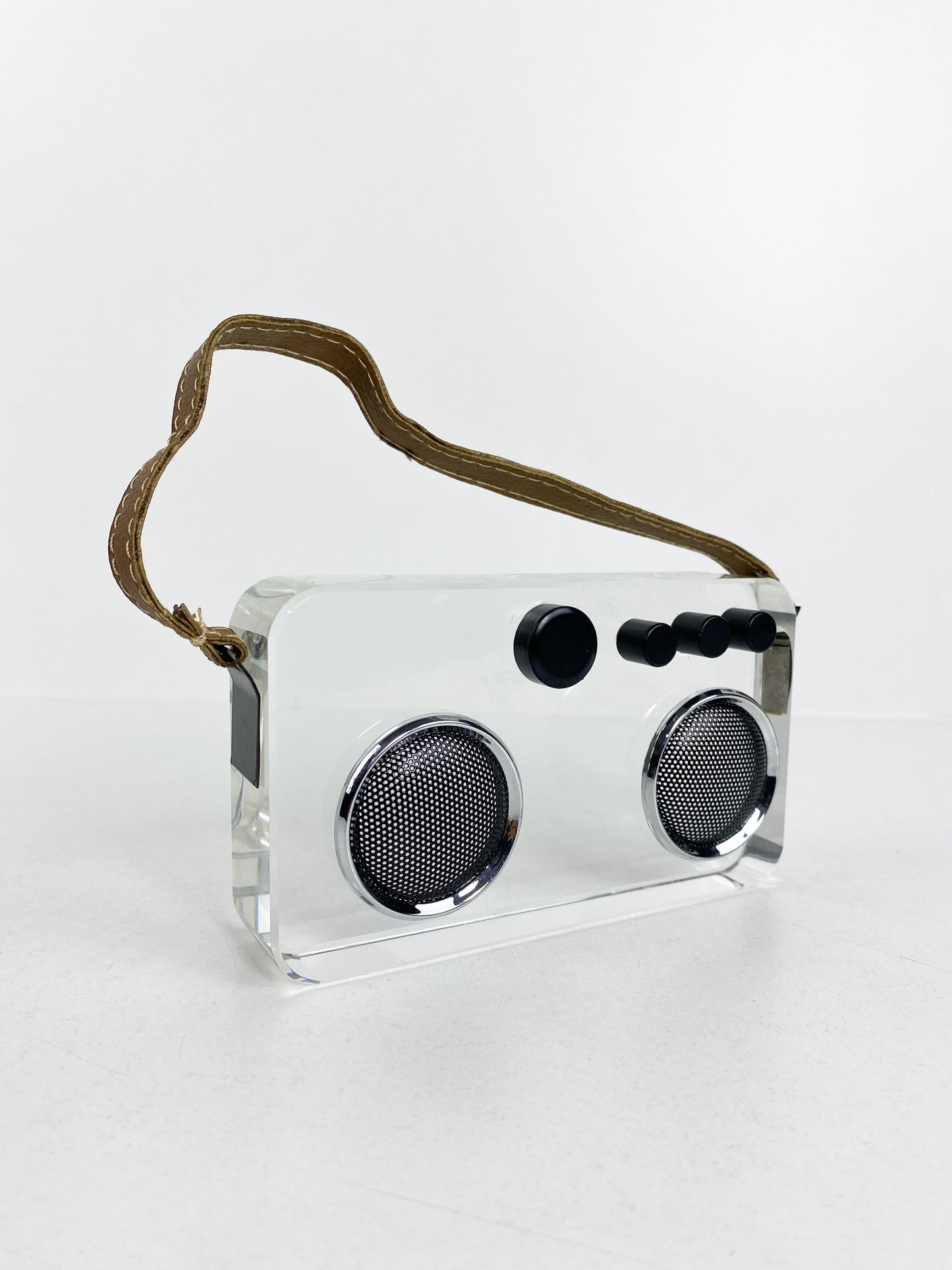 Ornement de sculpture d'enregistreur en cristal moderne créatif, mode géométrique