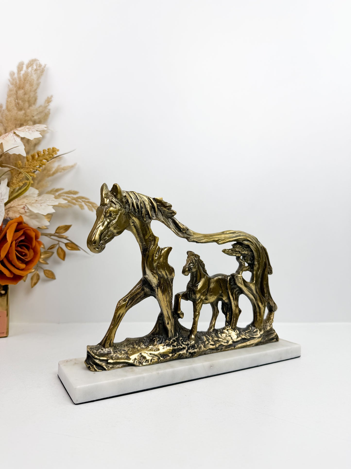 Sculpture de cheval pour table et décoration d'intérieur