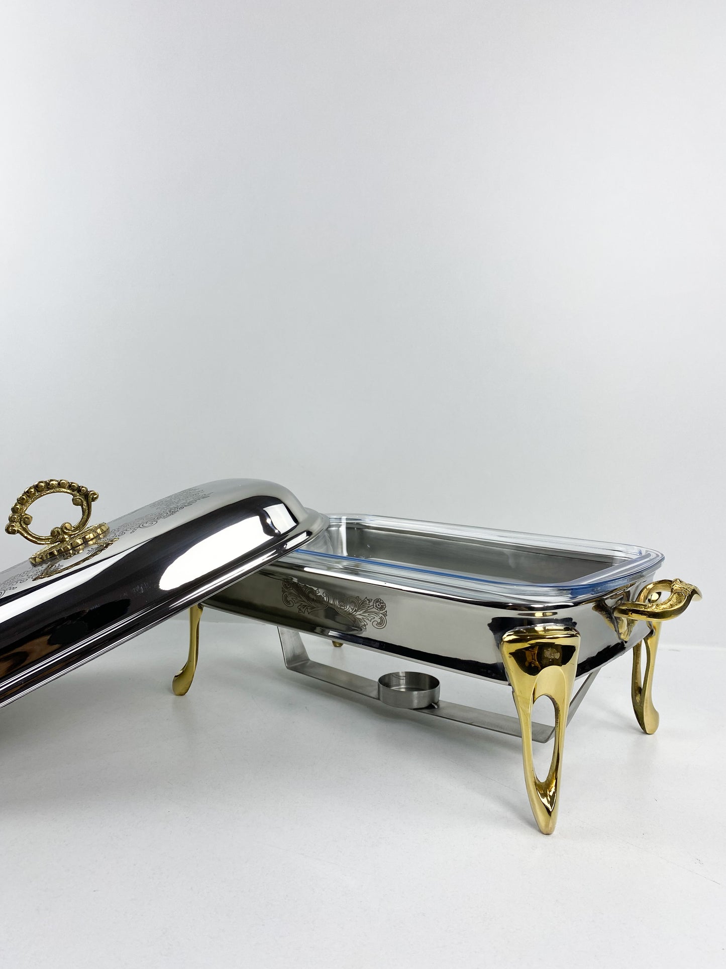 Chauffe plat rectangulaire inox Haute qualité - Réchauffeur de nourriture