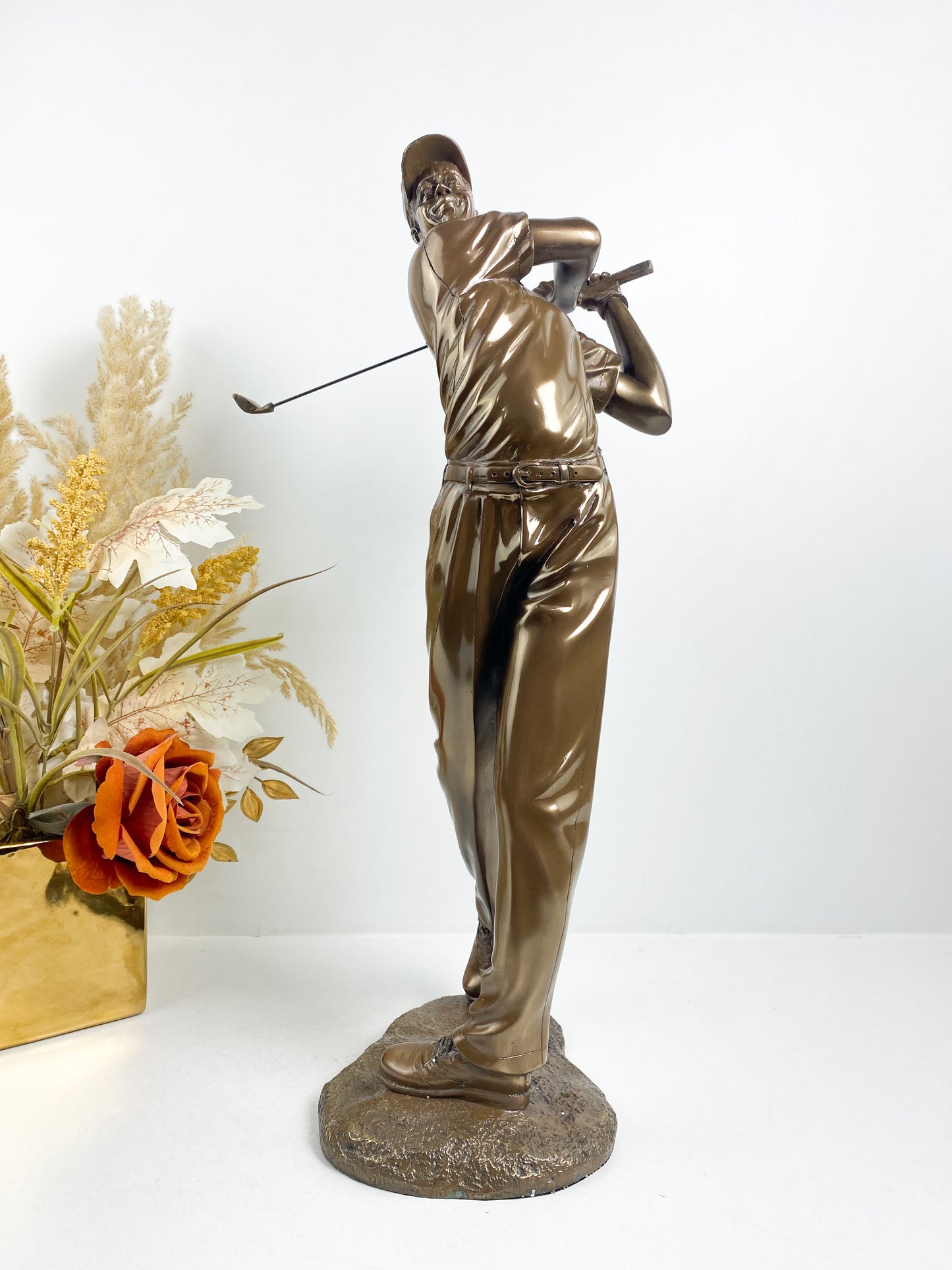 Figurine de Golfeur masculin en Bronze