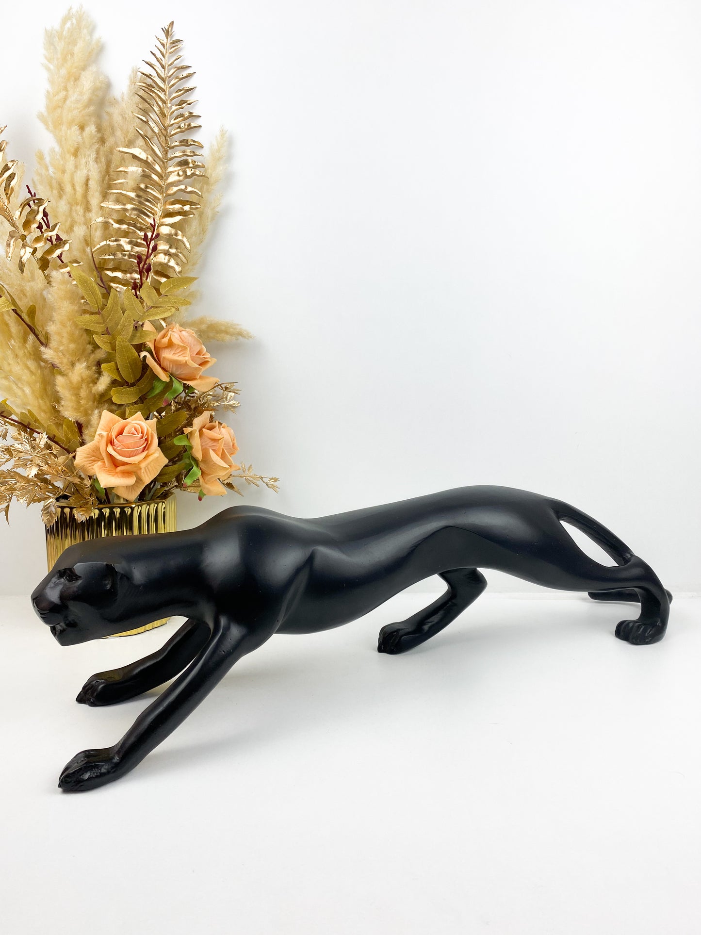 Décor -Sculpture abstraite de panthère noire