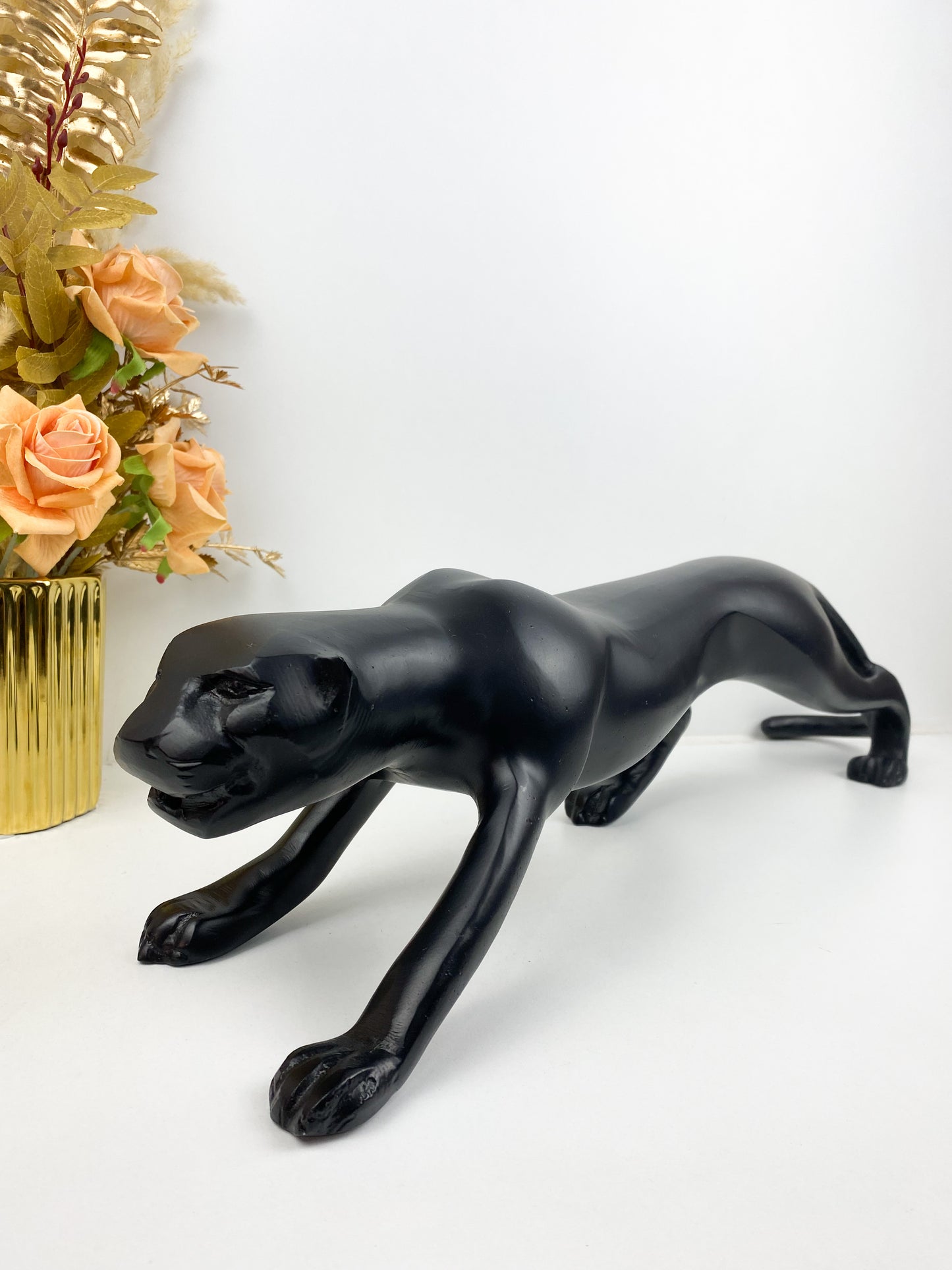 Décor -Sculpture abstraite de panthère noire