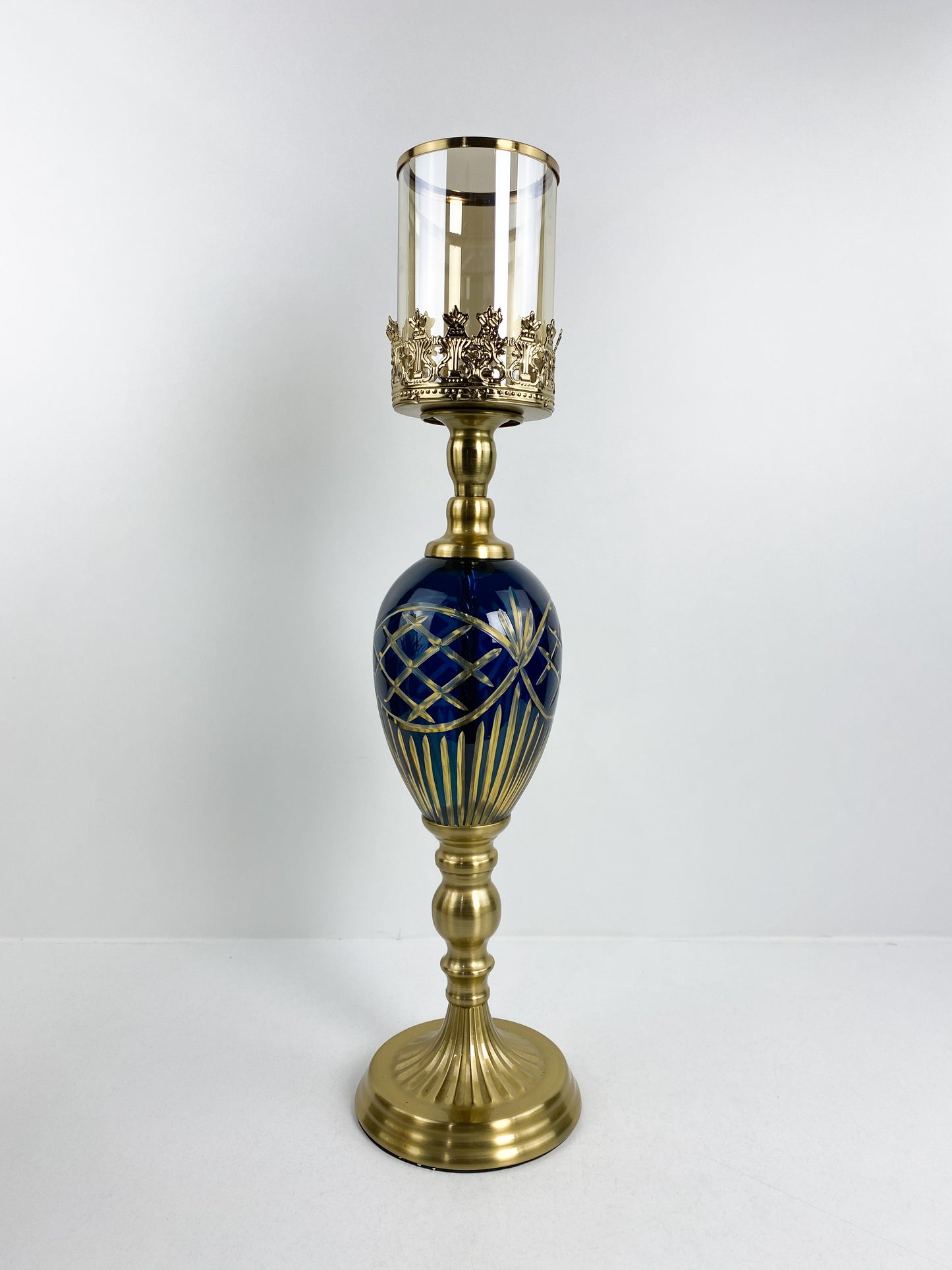 Bougeoir chic bleu de salon