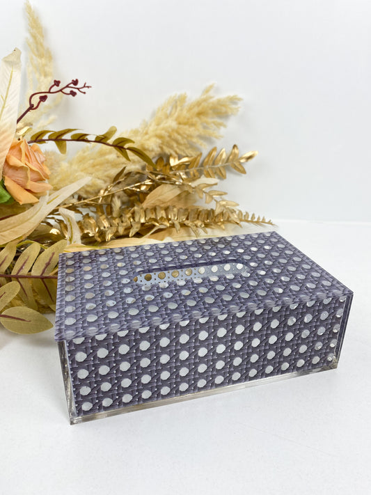 Boîte à Kleenex moderne et élégante en plexiglas