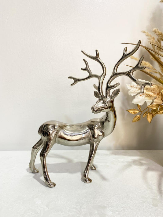 Décor –Décoration cerf plaqué argent